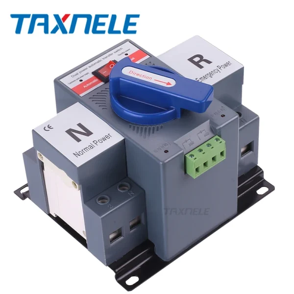 Taxnele ATS 2P 4P 63A Dual Power Automatic Transfer Switch 230V 380V