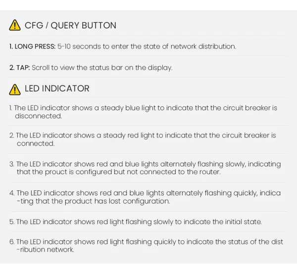 Adjustable Smart WIFI RCBO Type A Circuit Breaker 40A with Overcurrent & Leakage Protection