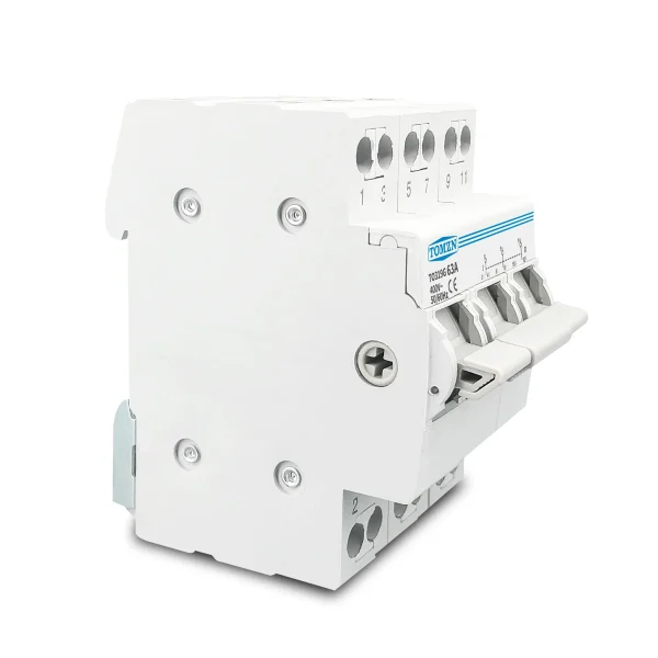 TOMZN 63A Manual Transfer Switch 1P 2P 3P 4P Dual Power Circuit Breaker