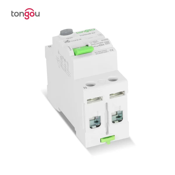 TONGOU 2P 63A 30mA RCCB RCD DC EV Charging Pile Residual Current Breaker