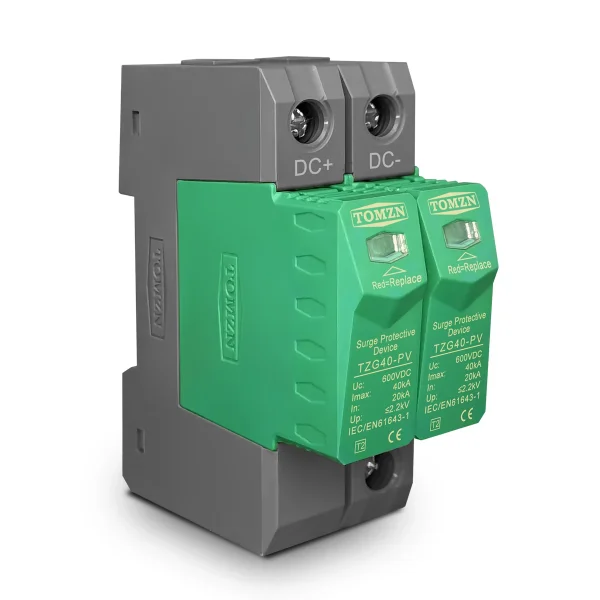 TOMZN DC Surge Protector 500-1000V 20-40KA Low-Voltage Arrester for Home